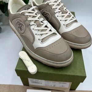 Men's Gucci Mac 80 Dune beige low top sneakers size 12 made in Italy